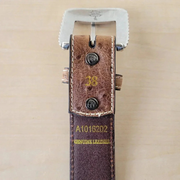 Western Style SILVER CROSS Men’s Genuine Leather Belt - Picture 2 of 14